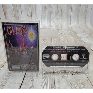 GWAR - Ragnarok 1995 Cassette Tape Metal Blade Records Dave Brockie X Cop Oderus